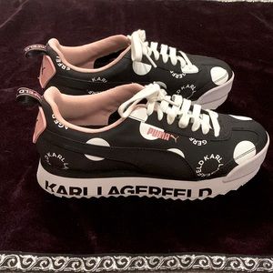 Roma Amor Karl Lagerfeld X PUMA Polka Dot Sneakers RARE Limited Edition 2019